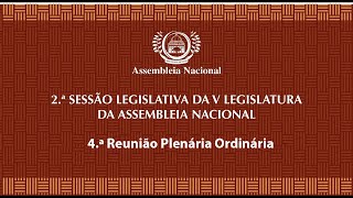 4ª Reunião Plenária Ordinária da 2ª Sessão Legislativa da V Legislatura  Parte2 [upl. by Nirraj]