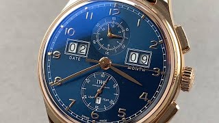 IWC Portugieser Perpetual Calendar Digital DateMonth Limited Edition IW397204 IWC Watch Review [upl. by Sesylu]