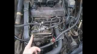 Vw Golf 2 cold start 16 diesel [upl. by Diella]