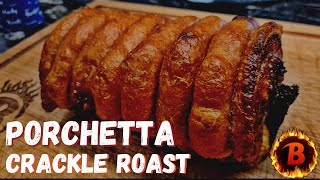 Pork Crackle Rolled Belly Roast  Porchetta  Possibly the best Pork dish around [upl. by Durtschi]