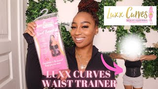 LUXX CURVES WAIST TRAINER REVIEW amp TRY ON FT LUXXCURVES STEEL BONE SHORT TORSO WAIST TRAINER [upl. by Airual343]