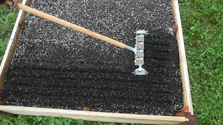 Using the FourRow Pinpoint Seeder In a Raised Garden Bed [upl. by Nofpets]