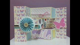 DIY12 Tri Fold Shutter Card Tutorial [upl. by Tegdig]