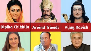 Ramanand sagar ramayan all characters then vs nowramayanbollywoodramanandsagar [upl. by Saimerej]