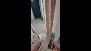 Painter Applying putty  Puttying for renovation putty 241102 [upl. by Emmey]