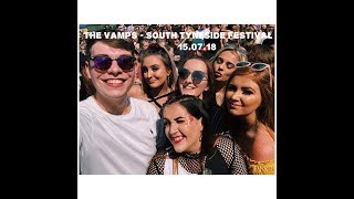 The Vamps  South Tyneside Festival  Bents Park  150718 [upl. by Ausoj507]