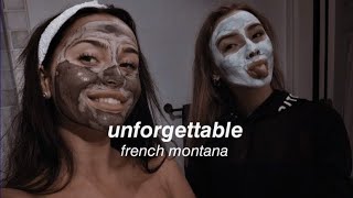 french montana  unforgattable speduplyrics [upl. by Buschi]