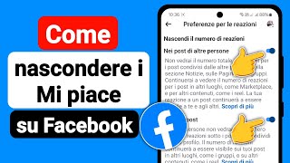 Come nascondere i Mi piace su Facebook  2024 [upl. by Vogeley939]