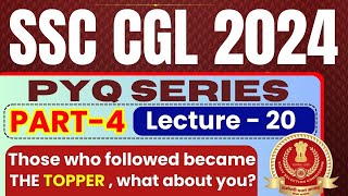 GK FOR SSC CGL 2024  PYQ SERIES PART 4  LEC20  PARMAR SSC [upl. by Aryt]