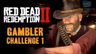 Red Dead Redemption 2 Gambler Challenge 1 Guide  Win 5 hands of Poker [upl. by Yrrak]