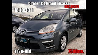 C4 Grand Picasso 16 eHDi EXCLUSIVE 102011 ИТАЛИЯ [upl. by Zendah]