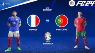 Portugal Vs France Final UEFA EURO 2024  CRonaldo Vs KMbappe  FC24 [upl. by Margaret]