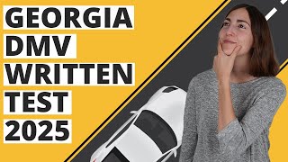 Georgia DMV Written Test 2025 60 Questions with Explained Answers [upl. by Annelak]