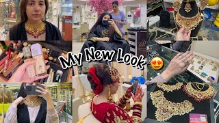 MY NEW LOOK 😍 HAIR COLOR DONE ✅ SELECTING BARAT JEWELLERY ❤️ [upl. by Getter]