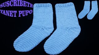 PASO A PASO PARA TEJER CALCETINES A CROCHET [upl. by Airtemak]