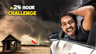 चेतावनी  24 Hours Challenge In Cyclone  आंधी तूफान वीडियो [upl. by Nehtanoj876]