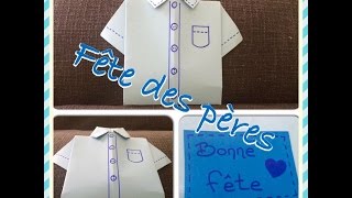 ♡ Fête des pères ♡ ☼ Chemise en origami ☼ [upl. by Walczak]