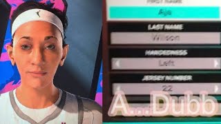 NBA 2K25  AJA WILSON VERSATILE STOPPER aja AjaWilsonBuild Wnba Aces MVP [upl. by Norramic441]