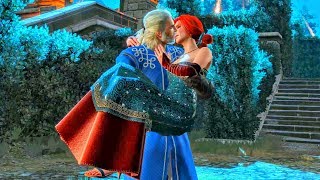 Geralt Kisses Triss Merigold at the Ball Witcher 3 Romance [upl. by Seltzer]