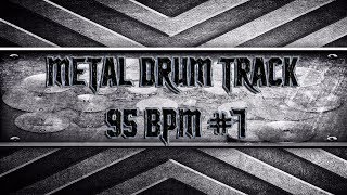 Stoner Metal Drum Track 95 BPM HQHD [upl. by Anetsirk]