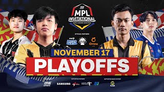 ENGLISH ONE Esports MPL Invitational 2023  Day 3  Playoffs [upl. by Aibara404]