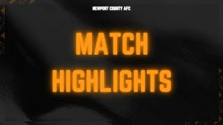 Crawley Town v Newport County highlights [upl. by Neehs159]