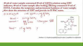 Calculation of hardness using EDTA  Part 2 [upl. by Sorenson]