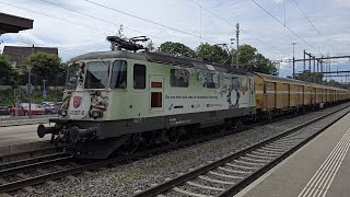 Güterzug Durchfahrt Othmarsingen eisenbahn fy train trainspotting zug sbb güterzug [upl. by Wasson533]