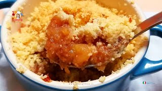 RICETTA CRUMBLE di MELE senza UOVA dolce FACILE E VELOCE [upl. by Nemracledairam]