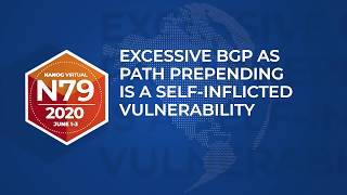 Excessive BGP AS Path Prepending is a Self Inflicted Vulnerability [upl. by Bo]