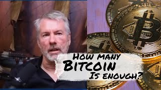 Bitcoin  Michael Saylor on how many Bitcoin do you need [upl. by Cired720]