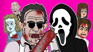 ♪ GHOSTFACE vs LEATHERFACE THE MUSICAL  Animated Parody Song [upl. by Dustan391]