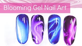 Easy Nail Art Designs with Blooming Gel [upl. by Foskett]