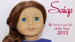 Meet the American Girl 2013 Girl of the Year  Saige Copeland [upl. by Doownil]