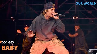 Justin Bieber  Baby live from Amazon Our World HD [upl. by Nnylirak]