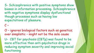 Cognitive Explanations of Schizophrenia [upl. by Merta754]