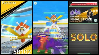 KARTANA SOLO in Pokemon Go Without Relobby 😱  Shiny Kartana [upl. by Nels]