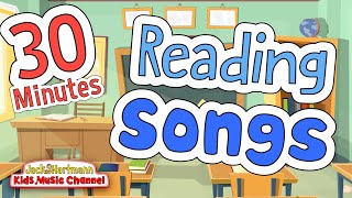 30 MINUTES of READING READINESS and READING COMPREHENSION Songs  Jack Hartmann [upl. by Latham]