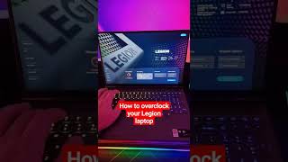 How to overclock your Lenovo Legion Gaming laptop [upl. by Nytsua]