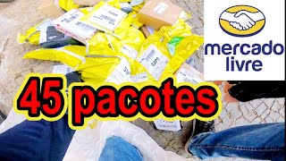 45 PACOTES MERCADO LIVREmercadolivre motoboy motovlog [upl. by Cherish]