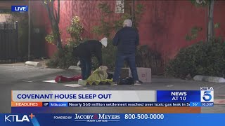 Covenant House sleep out in Southern California [upl. by Bessy230]