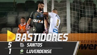 Santos 5 x 1 Luverdense  BASTIDORES  Copa do Brasil 100518 [upl. by Warp21]