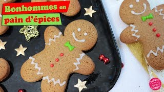 🎅 RECETTE des BONHOMMES en PAIN DEPICES 🎅 [upl. by Emolas]