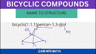 How to Draw the Structure of Bicyclic Compounds from Their Names  Learn With Mayya [upl. by Certie]