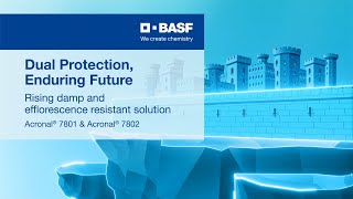 BASF  Acronal® 7802 and Acronal® 7801 a rising damp and efflorescence solution [upl. by Rimisac212]