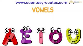 Vowels Flashcards  Vocales en Inglés  CuentosyRecetascom [upl. by Clough]