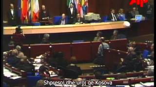 Dr Ibrahim Rugova Saharov Prize Albanian subtitles [upl. by Jocelyne]