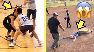 BLACK EYE at BASKETBALL GAME and BROKEN ANKLES at SOFTBALL GAME 🏀🥎 [upl. by Borchers344]