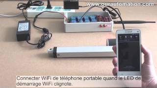 Interrupteur Domotique WiFi Pour Actionneur Linéaire Système Android [upl. by Hanaj]