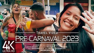 【4K 60fps】🇧🇷 RIO DE JANEIRO PRE CARNIVAL 2023 🚶 «The Party of your Life» 🎧 ORIGINAL SOUNDS [upl. by Fancy]